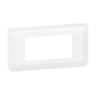 Legrand - Plaque de finition horizontale Mosaic pour 4 modules blanc