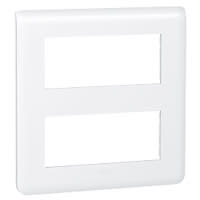 Legrand - Plaque Mosaic 2x5 modules - blanc