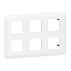 Legrand - Plaque de finition Mosaic pour 2x3x2 modules blanc