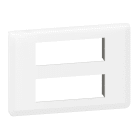 Legrand - Plaque de finition Mosaic pour 2x6 modules blanc