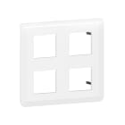 Legrand - Plaque de finition Mosaic pour 2x2x2 modules blanc