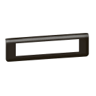 Legrand - Plaque de finition horizontale Mosaic pour 10 modules - noir