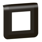 Legrand - Plaque de finition Mosaic pour 2 modules noir mat