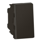 Legrand - Poussoir ou poussoir inverseur Mosaic Easy-Led 6A 250V~ 1 module - noir mat