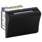 Legrand - Interrupteur à badge mécanique Mosaic 2 modules - noir