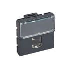 Legrand - Prise RJ45 categorie6A STP a blindage metal Mosaic 2 modules - anthracite