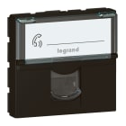 Legrand - Prise RJ45 catégorie 6A STP à blindage métal Mosaic 2 modules - noir mat