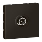 Legrand - Prise télévision Ø9,52mm mâle Mosaic 2 modules - noir mat