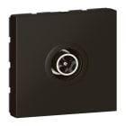 Legrand - Prise télévision Ø9,52mm mâle Mosaic 2 modules - noir mat