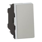 Legrand - Interrupteur ou va-et-vient 10AX 250V~ Mosaic Easy-Led 1 module - alu