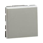 Legrand - Interrupteur ou va-et-vient 10AX 250V~ Mosaic Easy-Led 2 modules - alu