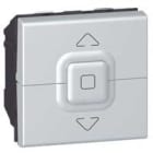 Legrand - Interrupteur de volets roulants 500W maximum Mosaic 2 modules - alu