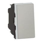 Legrand - Poussoir ou poussoir inverseur Mosaic Easy-Led 6A 250V~ 1 module - alu