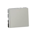 Legrand - Poussoir ou poussoir inverseur Mosaic Easy-Led 6A 250V~ 2 modules - alu