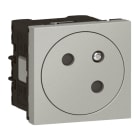 Legrand - Prise de courant 2P+T Surface Mosaic Link raccordement latéral 2 modules - alu