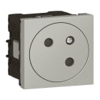 Legrand - Prise de courant 2P+T Surface Mosaic Link raccordement latéral 2 modules - alu