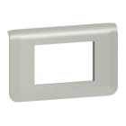 Legrand - Plaque de finition Mosaic pour 3 modules alu