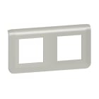 Legrand - Plaque de finition horizontale Mosaic pour 2x2 modules alu