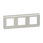 Legrand - Plaque de finition horizontale Mosaic pour 3x2 modules alu