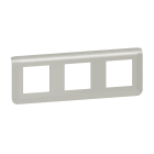 Legrand - Plaque de finition horizontale Mosaic pour 3x2 modules alu