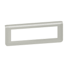 Legrand - Plaque de finition horizontale Mosaic pour 8 modules alu