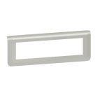 Legrand - Plaque de finition horizontale Mosaic pour 8 modules alu