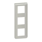Legrand - Plaque de finition verticale Mosaic pour 3x2 modules alu