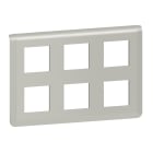 Legrand - Plaque de finition Mosaic pour 2x3x2 modules alu