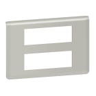 Legrand - Plaque de finition Mosaic pour 2x6 modules alu