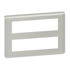 Legrand - Plaque de finition Mosaic pour 2x8 modules alu