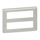 Legrand - Plaque de finition Mosaic pour 2x8 modules alu