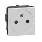 Legrand - Prise 2P+T Surface Mosaic 2 modules avec connexion par bornes automatiques alu