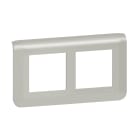 Legrand - Plaque de finition Horizontale spéciale rénovation Mosaic pour 2x2 modules alu