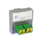 Legrand - Prise 2 traversées fibre optique SC/APC simplex Mosaic - 2 modules alu