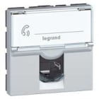Legrand - Prise RJ45 catégorie 6 FTP Mosaic 2 modules - alu