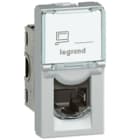 Legrand - Prise RJ45 catégorie 6A STP à blindage métal Mosaic 1 module - alu