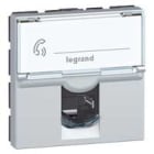 Legrand - Prise RJ45 catégorie 6A STP à blindage métal Mosaic 2 modules - alu