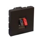 Legrand - Prise haut-parleur Mosaic 2 modules - noir mat