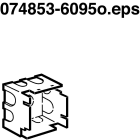 Legrand - Boîtier pour paroi mince Batibox 2modules - supports réf.080291/080295