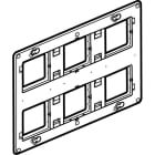 Legrand - Support à vis Mosaic , Céliane ou Soliroc pour 2x3 postes ou 2x6 à 8 modules