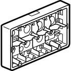 Legrand - Cadre saillie profondeur 46mm Mosaic pour 2x10 modules et support 080268