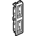 Legrand - Support de plaque étroit pour paroi mince Batibox 2x1 module vertical - blanc