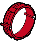 Legrand - Bague pour boîte Batibox béton pour montage d'appareillage à vis Ø64mm