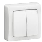 Legrand - Transformeur double Appareillage Saillie complet blanc