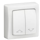 Legrand - Double interrupteur pour volets roulants Appareillage saillie complet - blanc