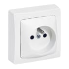 Legrand - Prise de courant 2P+T à bornes automatiques Appareillage saillie complet - blanc