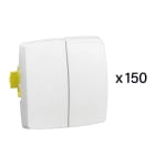 Legrand - Lot 150 transformateurs doubles Appareillage saillie composable blanc
