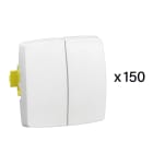 Legrand - Lot de 150 transformeurs doubles Appareillage Saillie composable blanc