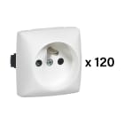 Legrand - Lot de 120 prises de courant 2P+T Appareillage Saillie composable blanc