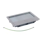 Legrand - Couvercle métal revêtement inox boîte de sol version standard 8 ou 12 modules
